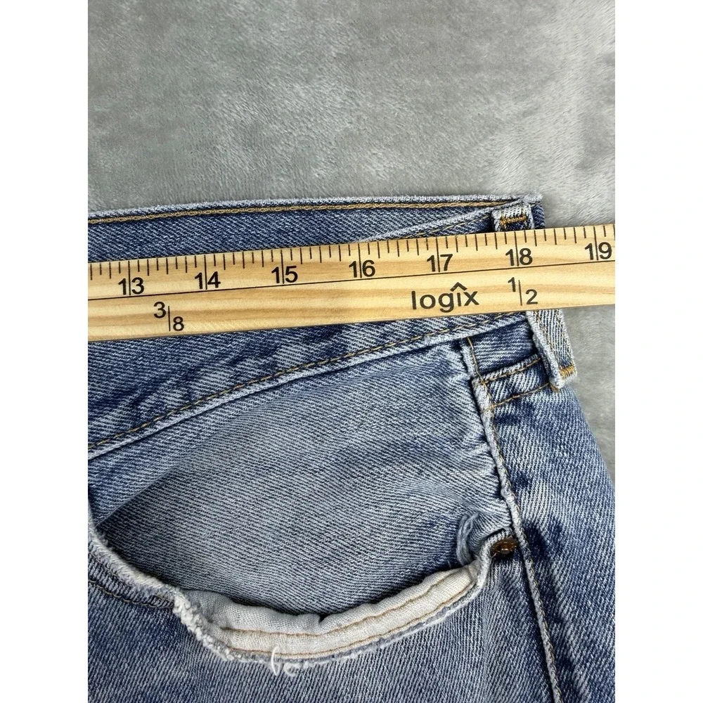 Levis 505 Jeans Mens 36x30 Blue Denim Straight Leg Medium Wash Classic Fit Pants
